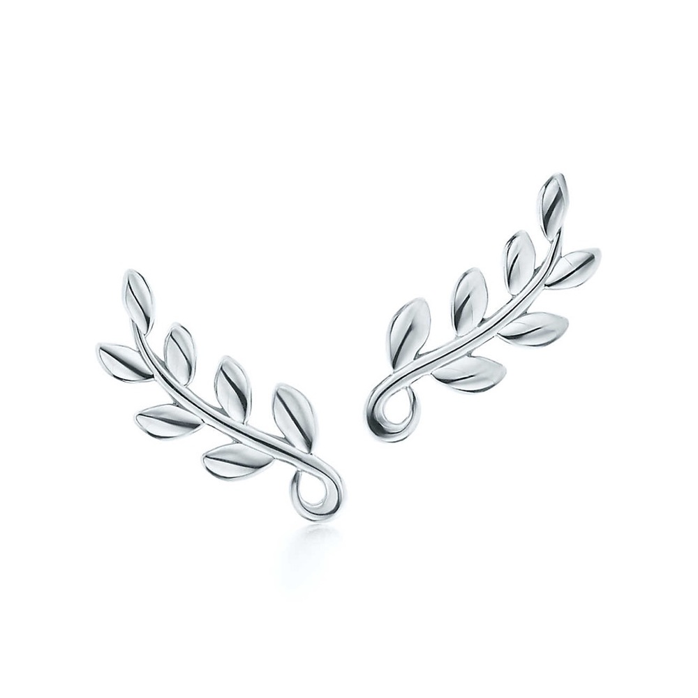 NEW Paloma Picasso Olive Leaf Climber Earrings